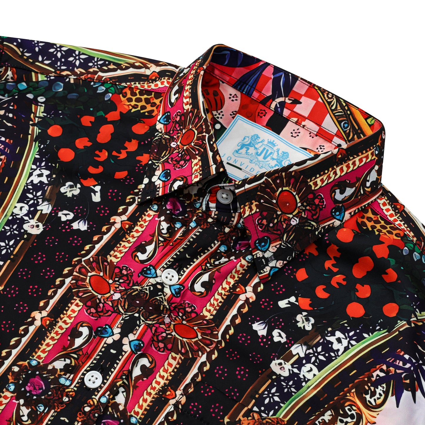 Tropical Wild Style Silk Fiber Short Sleeve Shirt