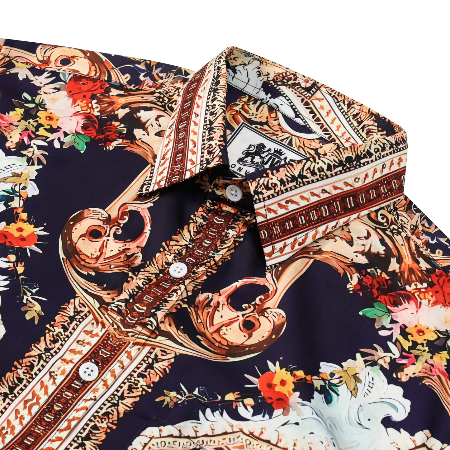 Gorgeous Resort Wear Silk Fiber Short Sleeve Shirt